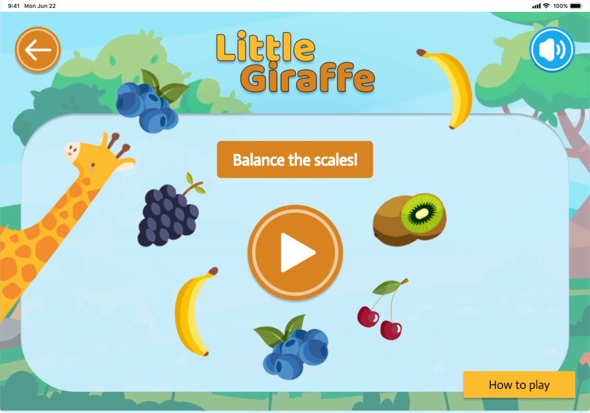 iOS iPad LittleGiraffe Game
